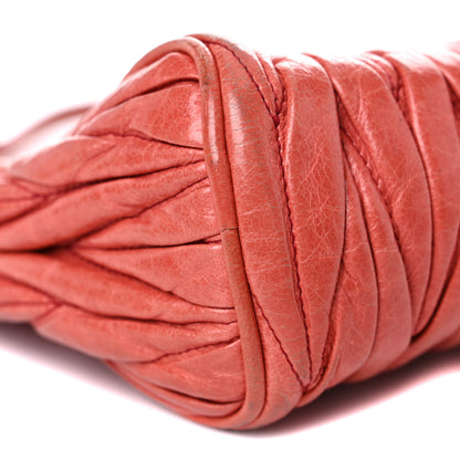 Miu Miu Nappa Matelasse Lux Shoulder Bag Rosa 14 of 22