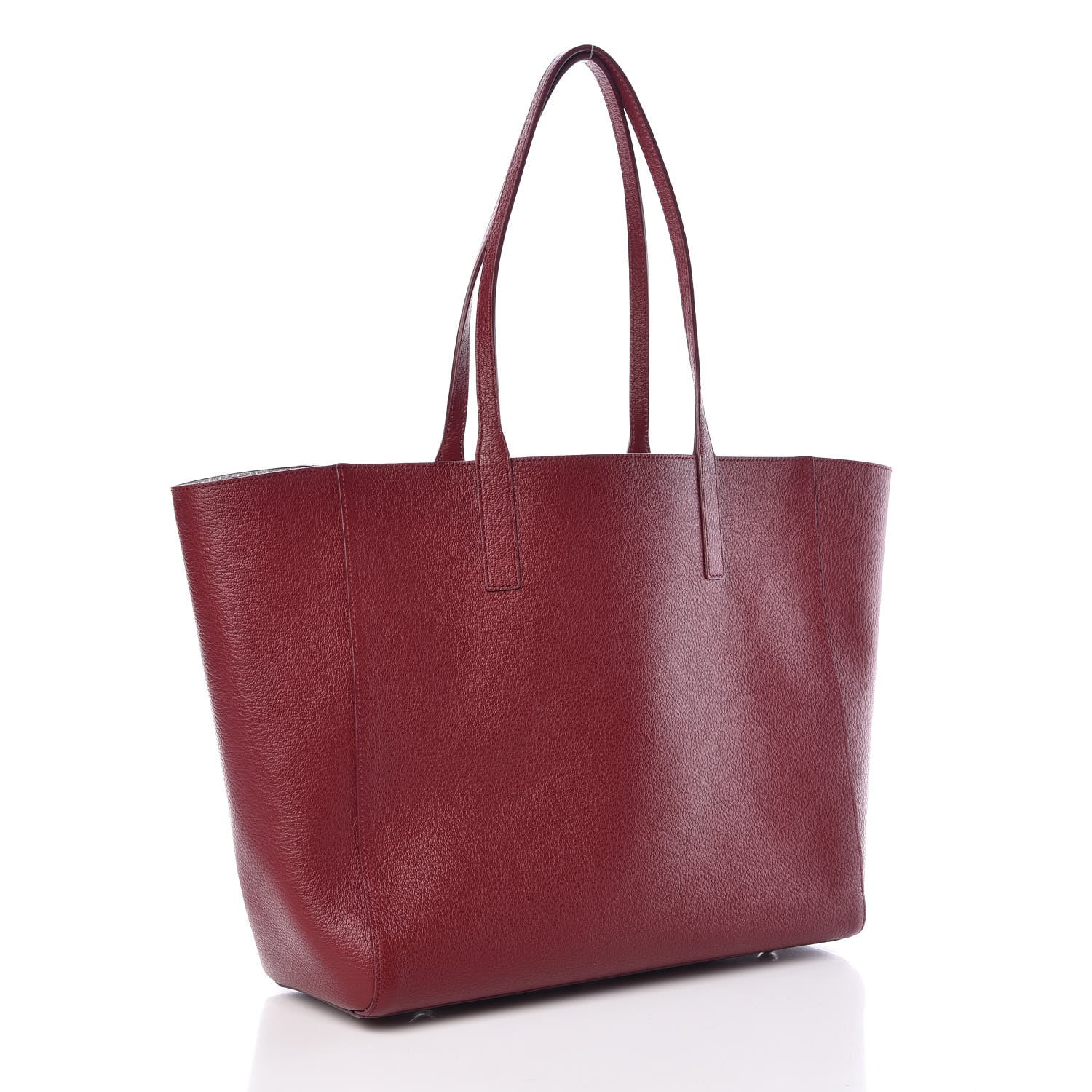 MCM Grained Calfskin Medium Reversible Wandel Tote Ruby Tan 5 of 11