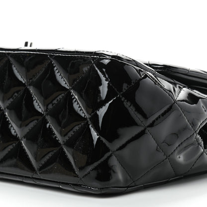 Chanel Patent Quilted Jumbo Double Flap Black 9 of 9