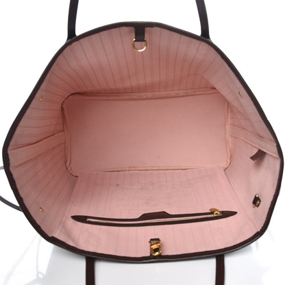 Louis Vuitton Damier Ebene Neo Neverfull MM Rose Ballerine 5 of 15