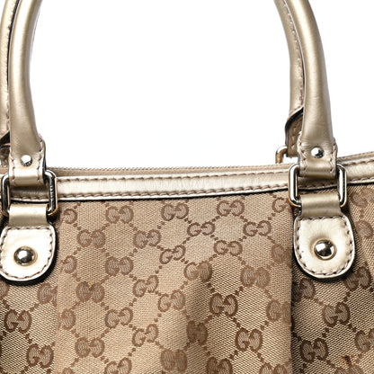 Gucci Monogram Medium Sukey Top Handle Bag Golden Beige 11 of 11