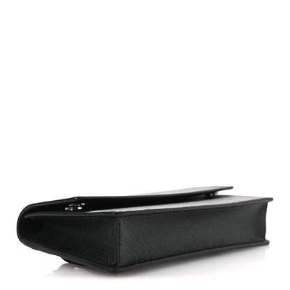 Prada Saffiano Flap Belt Bag 95 38 Black 3 of 9