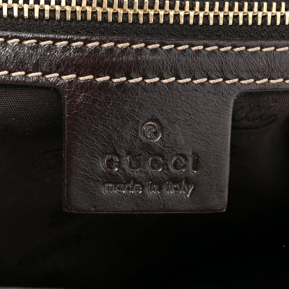 Gucci Monogram Medium Horsebit Tassel Shoulder Bag Dark Beige 6 of 11