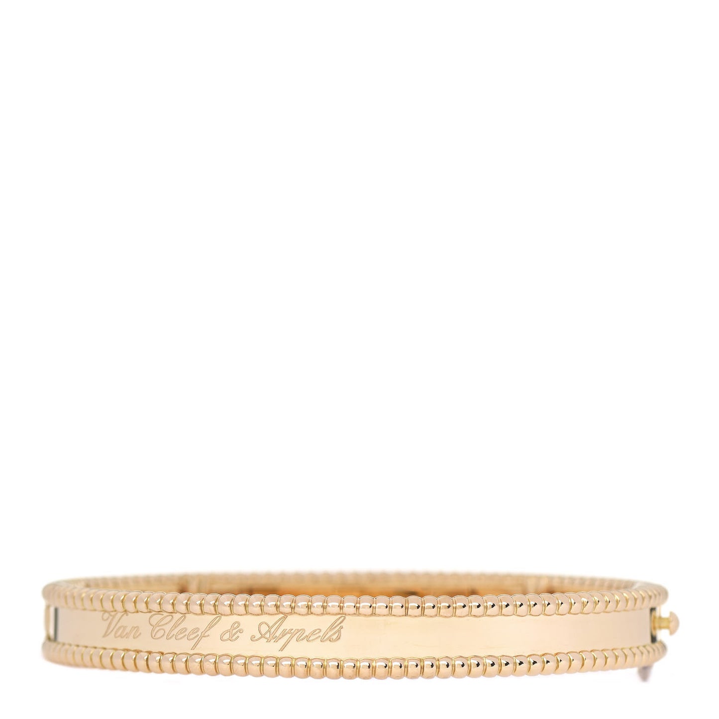 18K Yellow Gold Perlee Signature Bangle Bracelet M