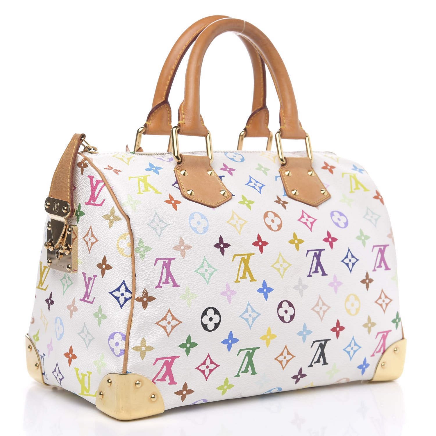 Louis Vuitton Monogram Multicolor Speedy 30 White 3 of 15