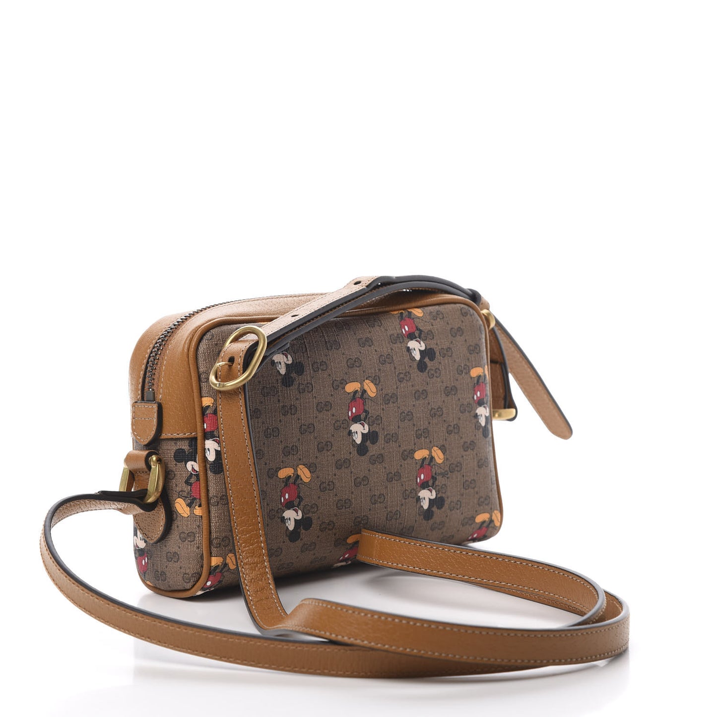 X DISNEY Mini Vintage GG Supreme Monogram Mickey Mouse Shoulder Bag Beige Vintage Sun Oil