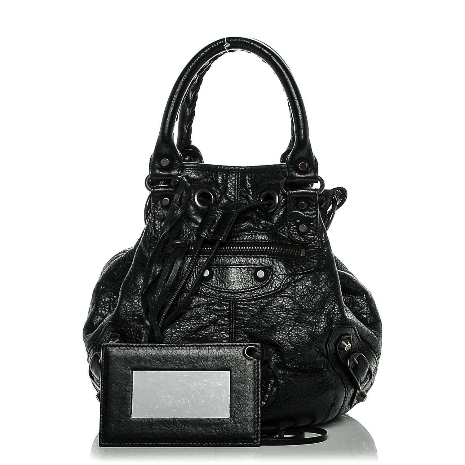 Balenciaga Agneau Classic Hardware Mini Pompon Black 1 of 6