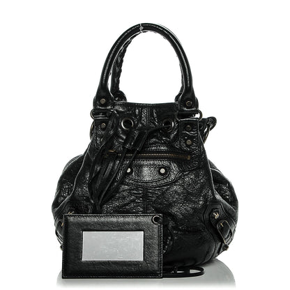 Balenciaga Agneau Classic Hardware Mini Pompon Black 1 of 6