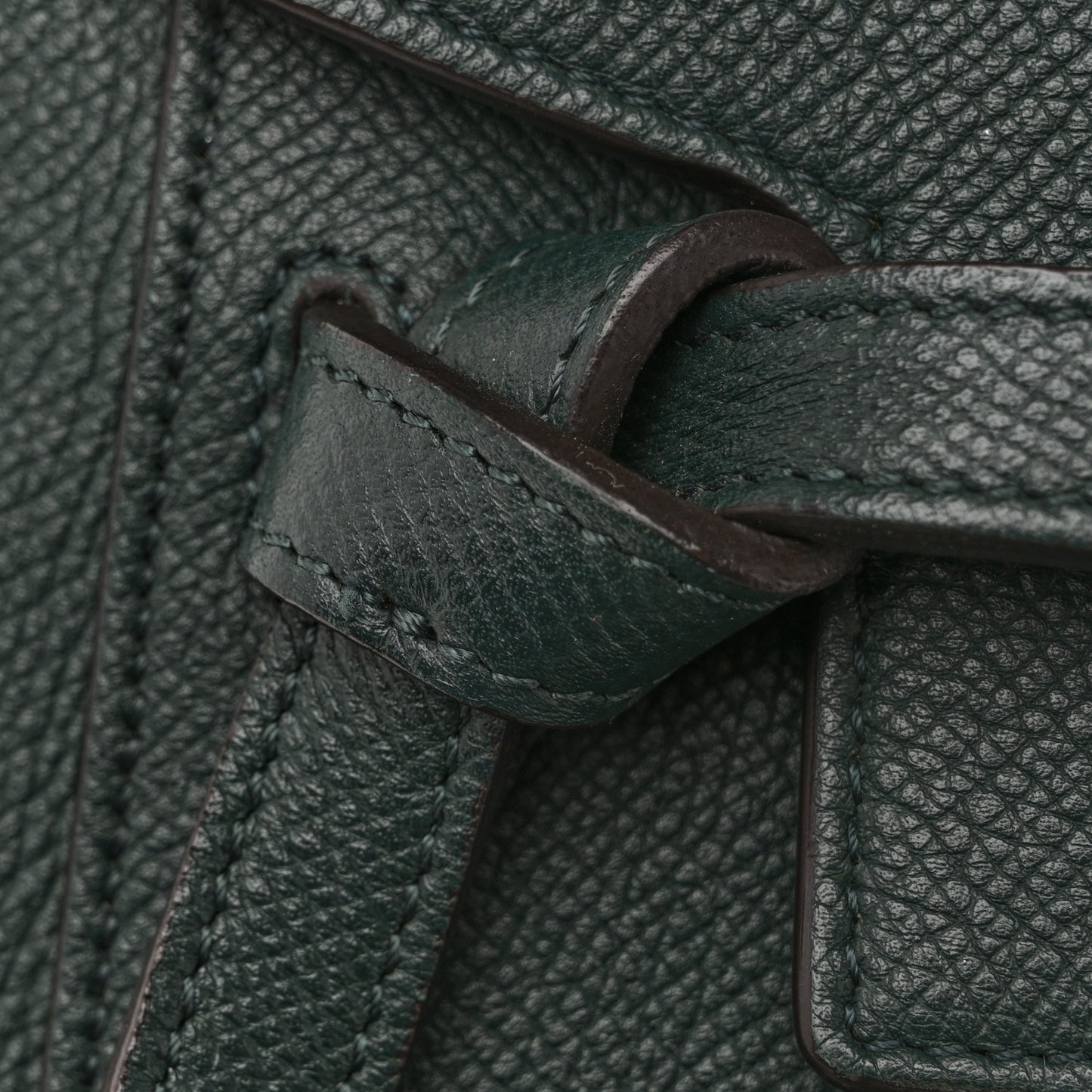 Grained Calfskin Micro Belt Bag Amazone