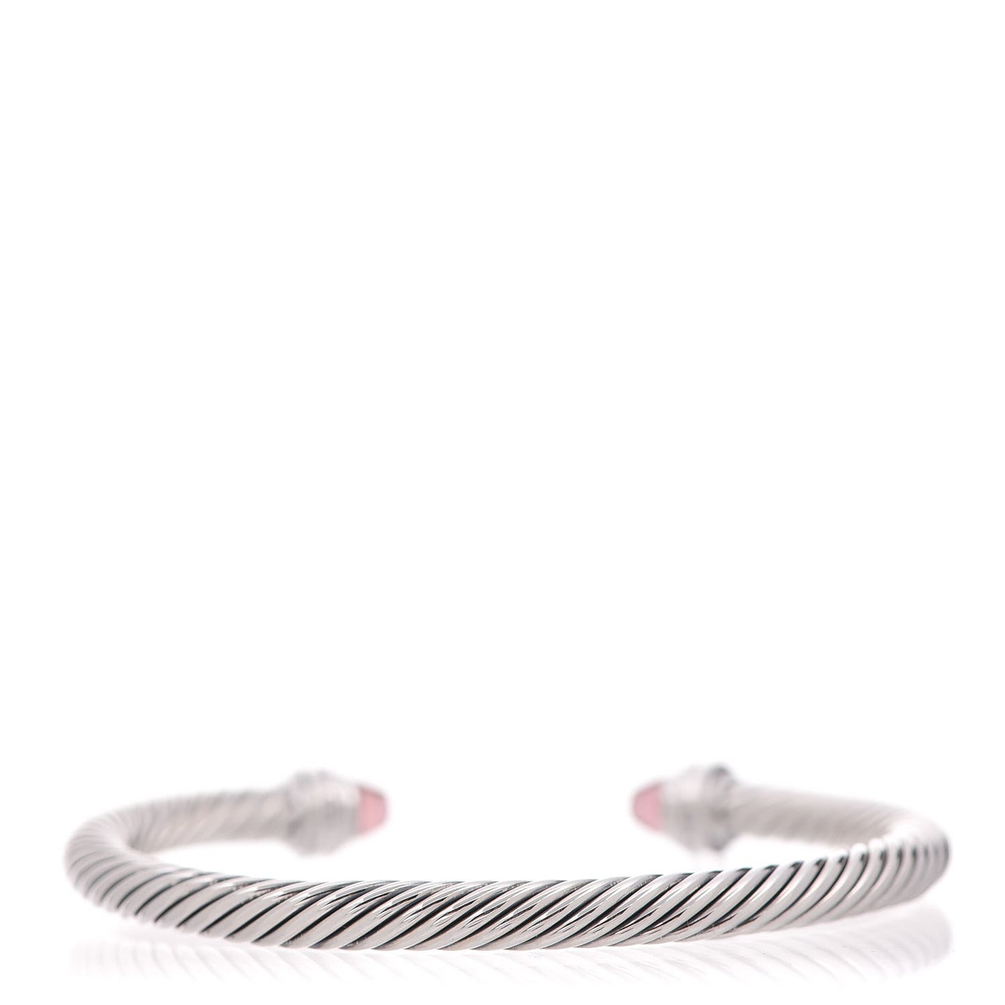 Sterling Silver Diamond Tourmaline 5mm Cable Classics Bracelet