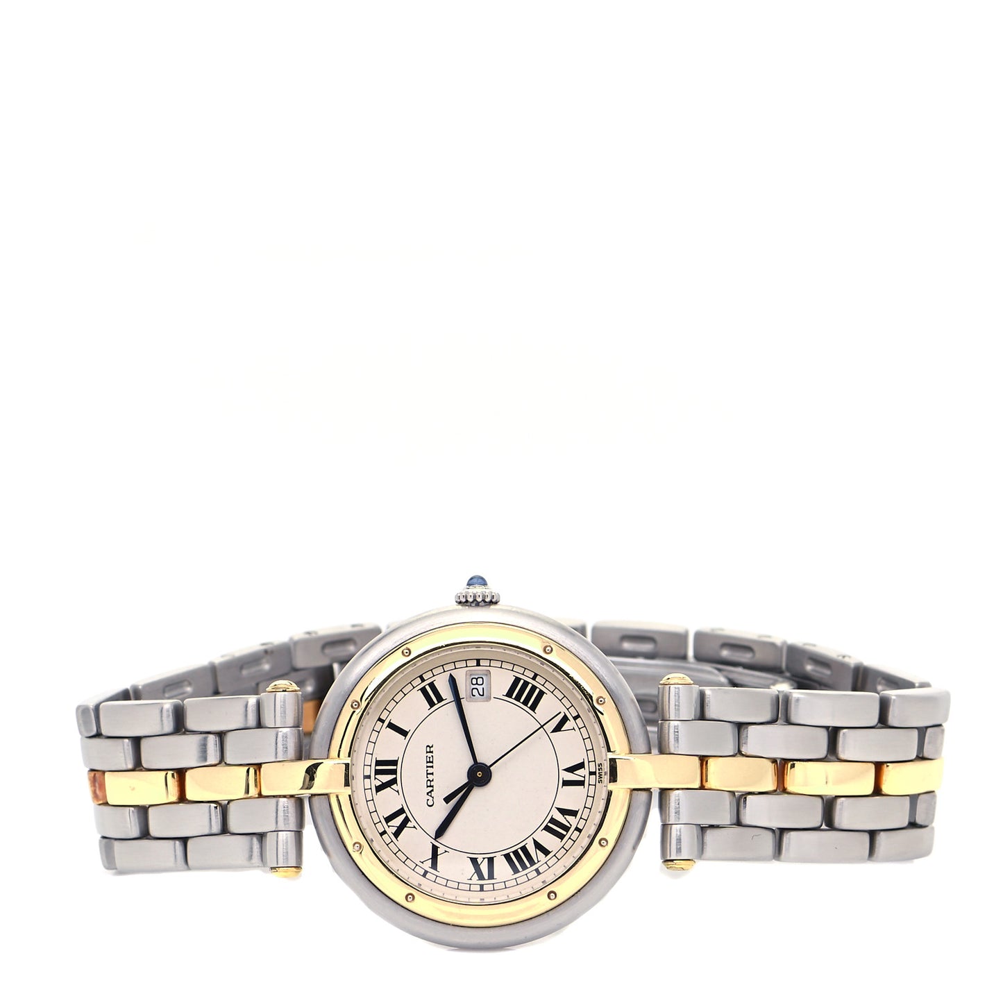 Stainless Steel 18K Yellow Gold 29mm Panthere Vendome Quartz Watch