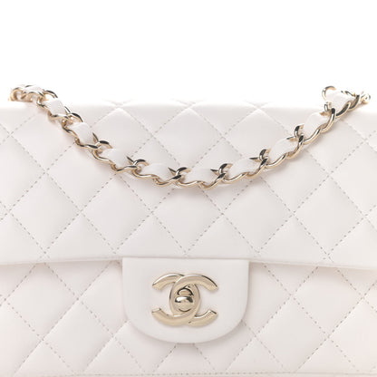 Chanel Lambskin Quilted Mini Rectangular Flap White 8 of 11