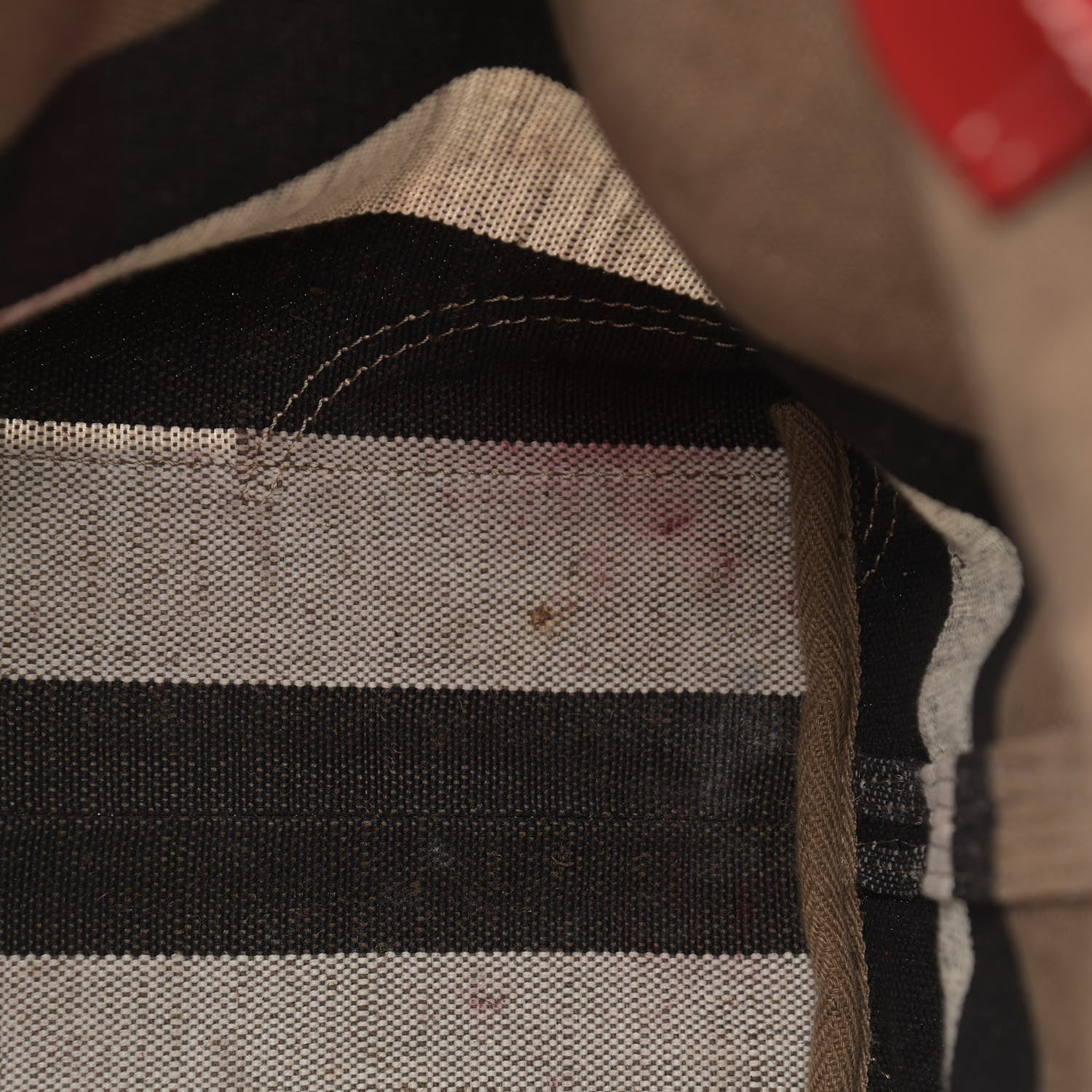 Burberry Canvas Mega Check Medium Maidstone Cadmium Red 9 of 15