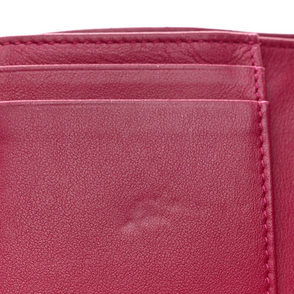 Chanel Caviar Quilted Compact Boy Wallet Dark Pink 7 of 11