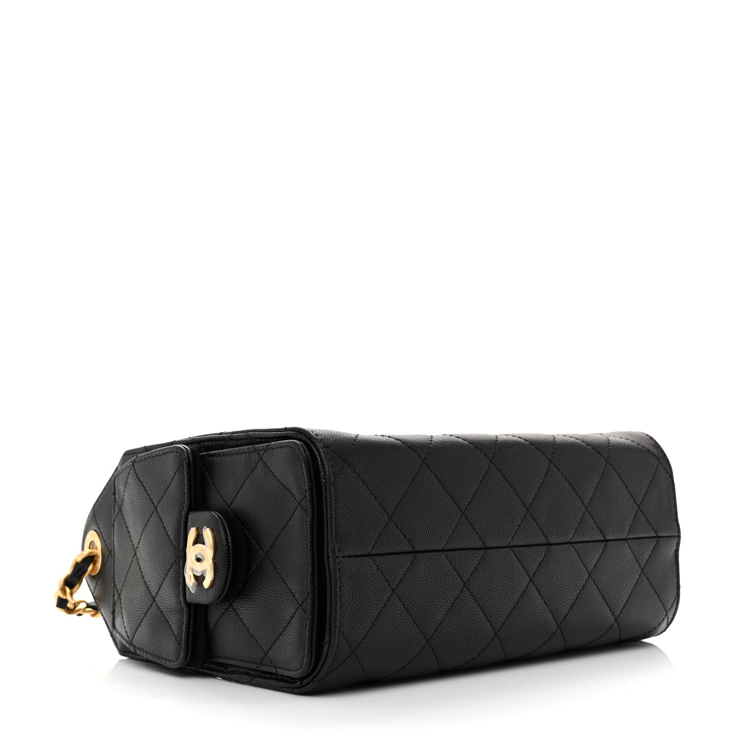 Chanel Caviar Quilted Mini Chanel 25 Handbag Black 4 of 12