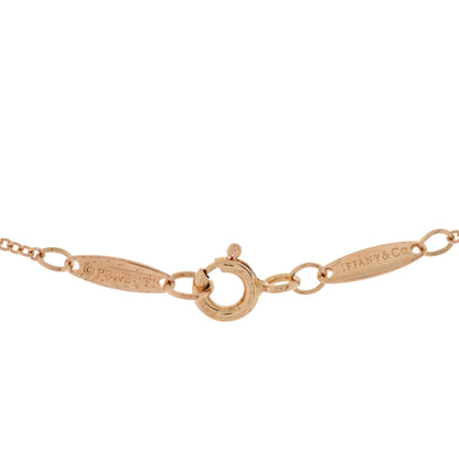 Tiffany 18K Rose Gold Diamond .10ct Elsa Peretti Diamonds by the Yard Pendant Necklace 4 of 4