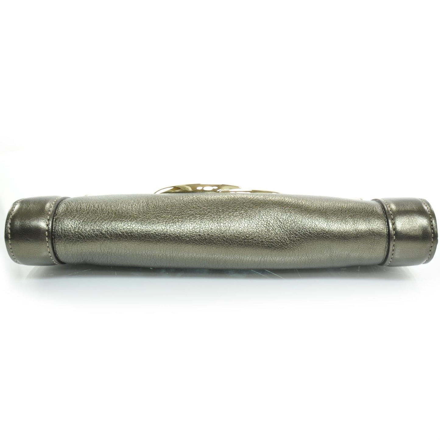 Leather Britt Clutch Metallic