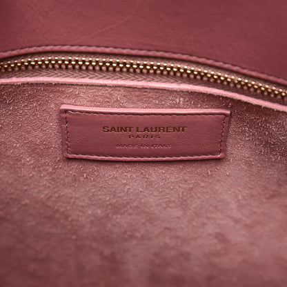 Saint Laurent Calfskin Small Sac De Jour Dark Rose 7 of 14