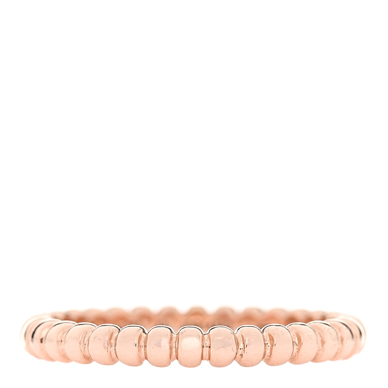 Van Cleef & Arpels 18K Rose Gold Small Perlee Ring 48 4.5 1 of 5