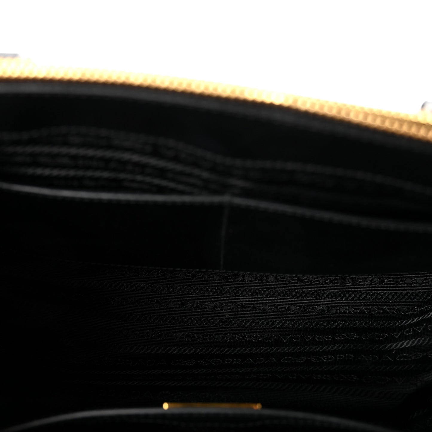 Saffiano Lux Large Galleria Double Zip Tote Black