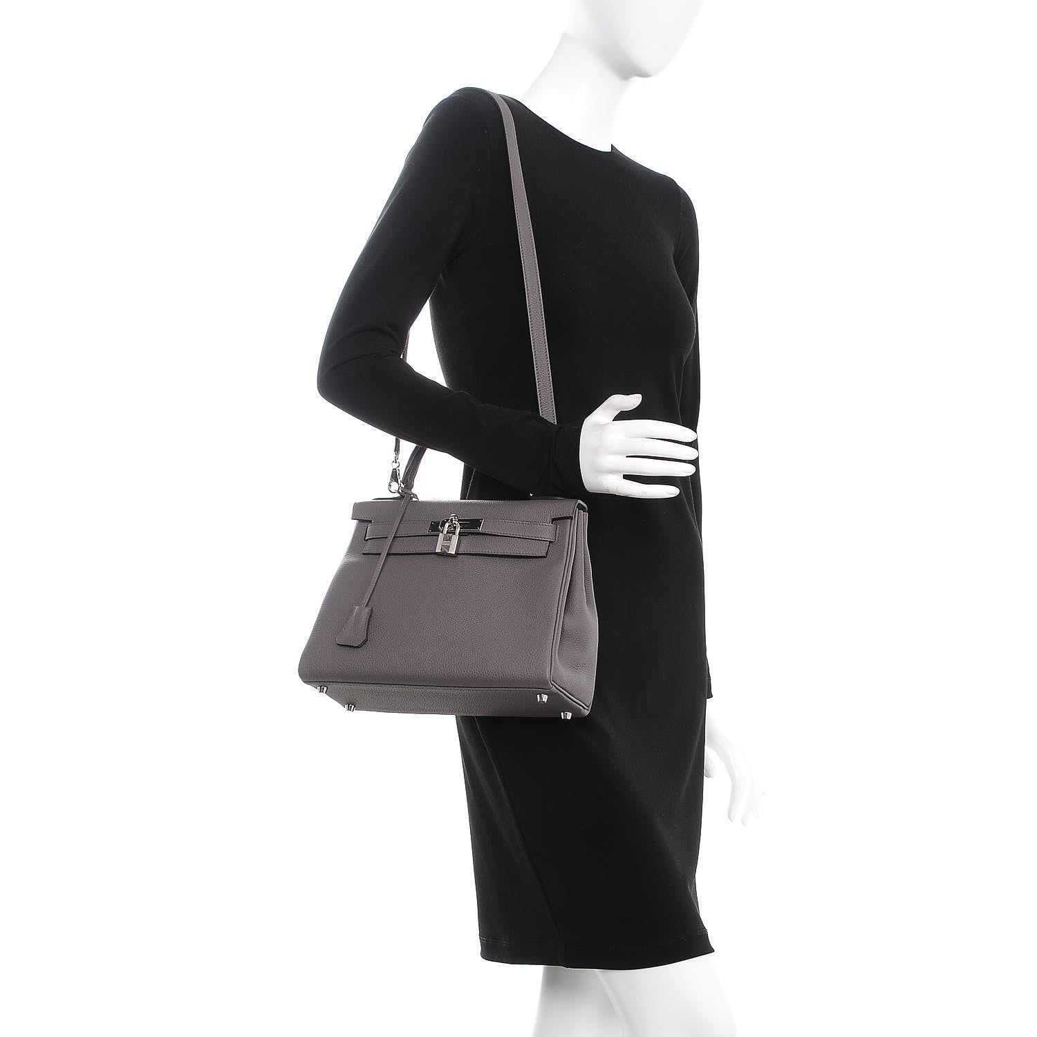 Hermes Togo Kelly Retourne 28 Etain 2 of 35