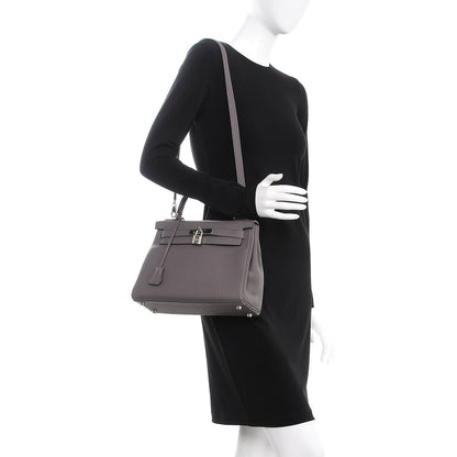 Hermes Togo Kelly Retourne 28 Etain 2 of 35