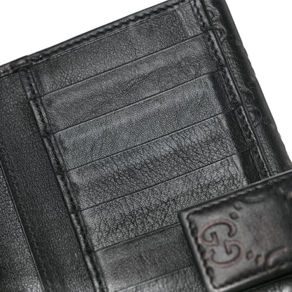 Gucci Guccissima Eclipse Continental Flap Wallet Black 10 of 12