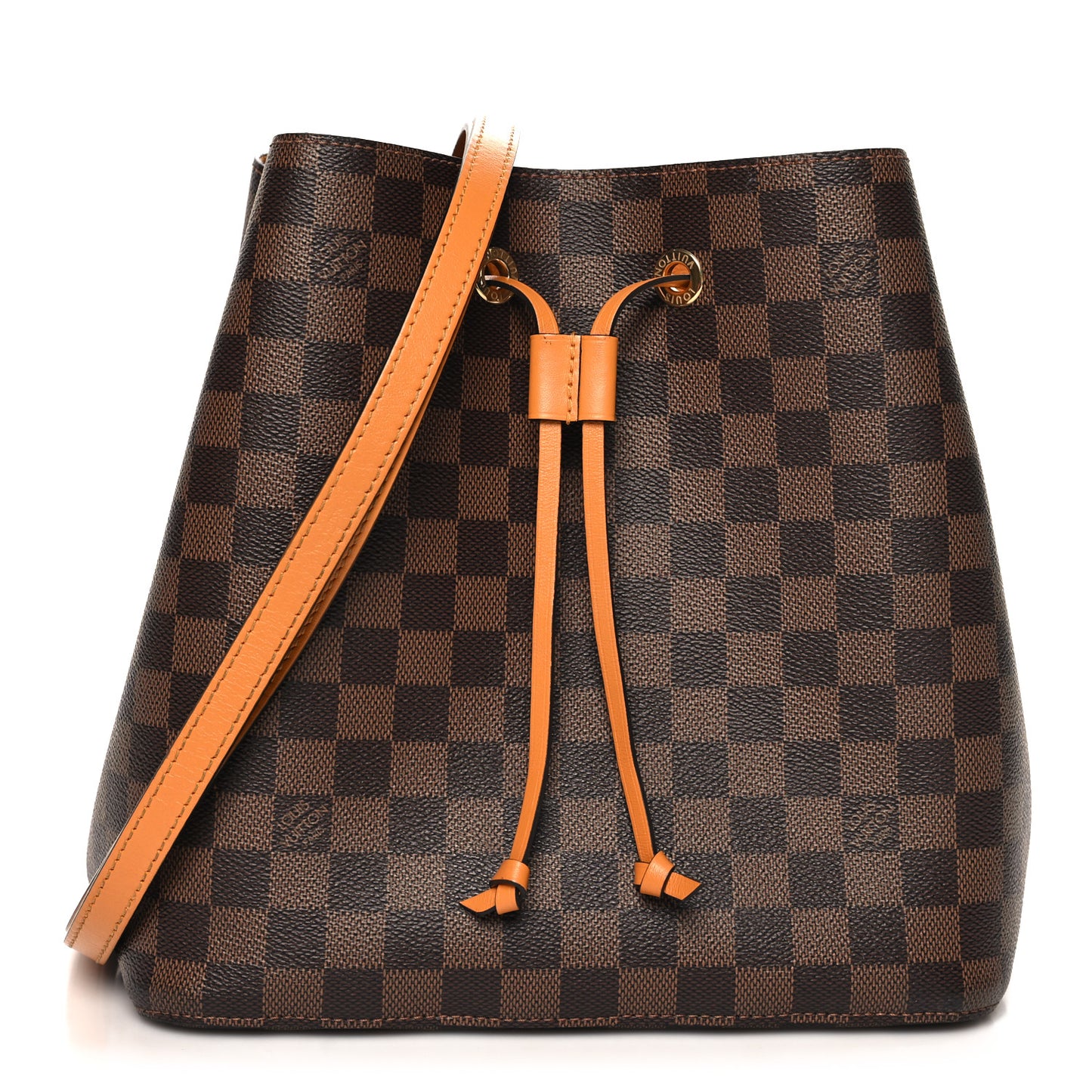 Damier Ebene Neonoe MM Safran
