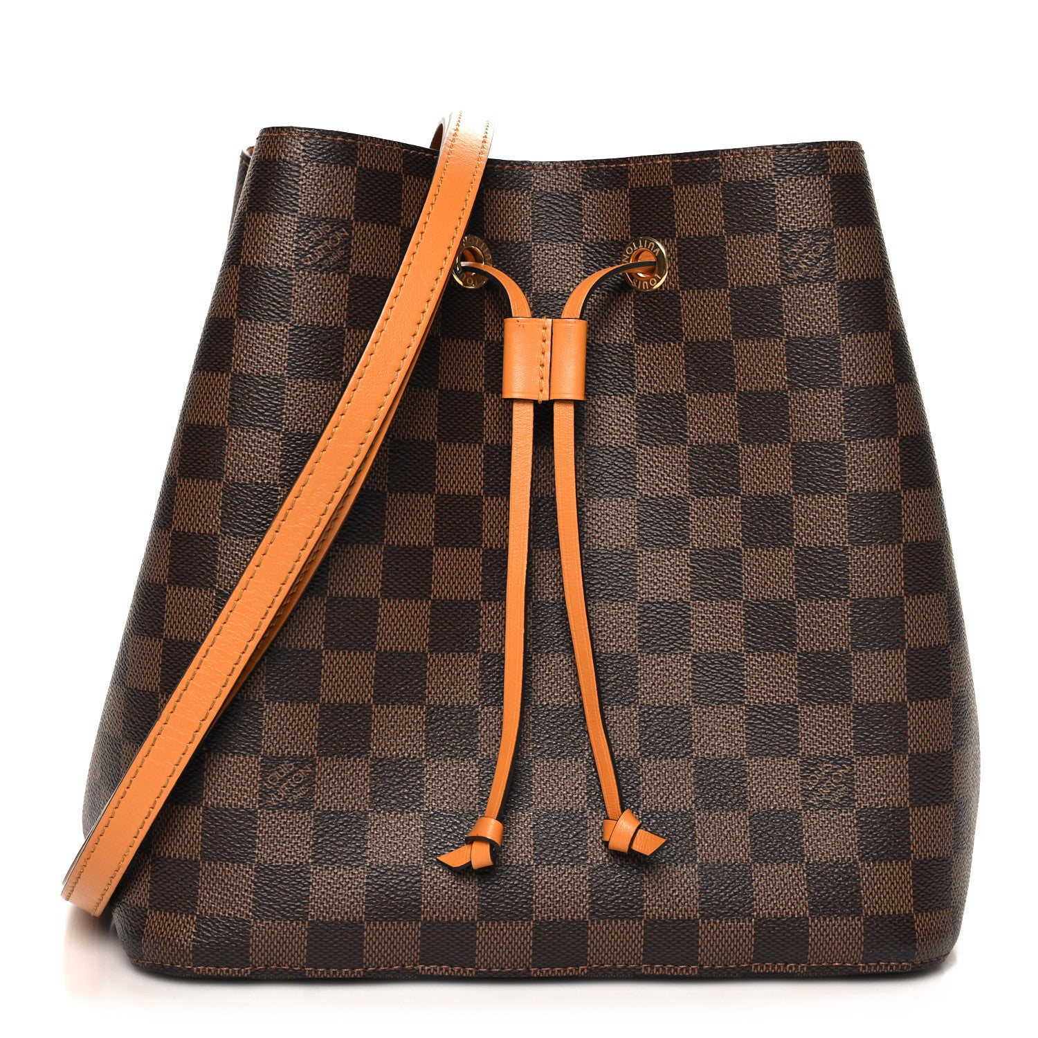 Louis Vuitton Damier Ebene Neonoe MM Safran 1 of 11