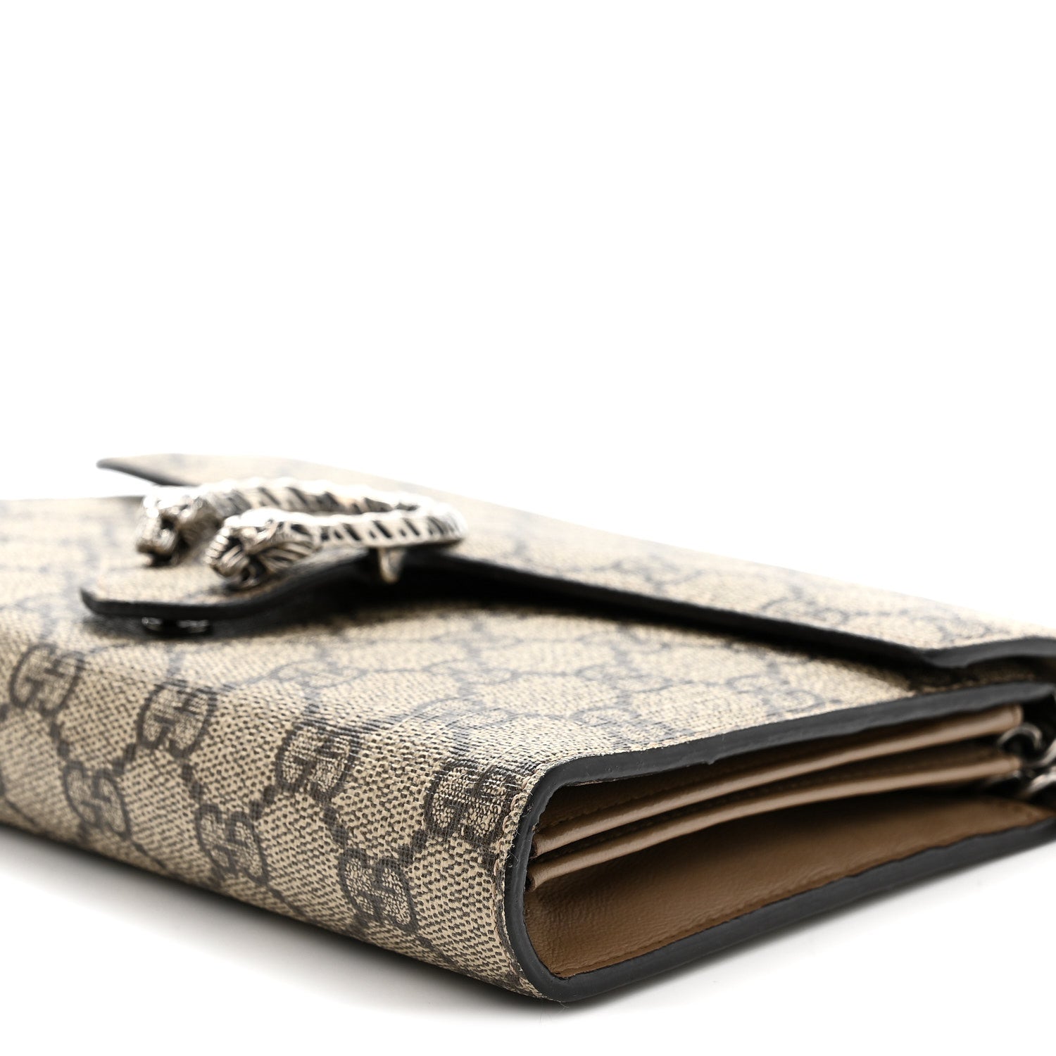 Gucci GG Supreme Monogram Mini Dionysus Chain Wallet Beige Taupe 10 of 15