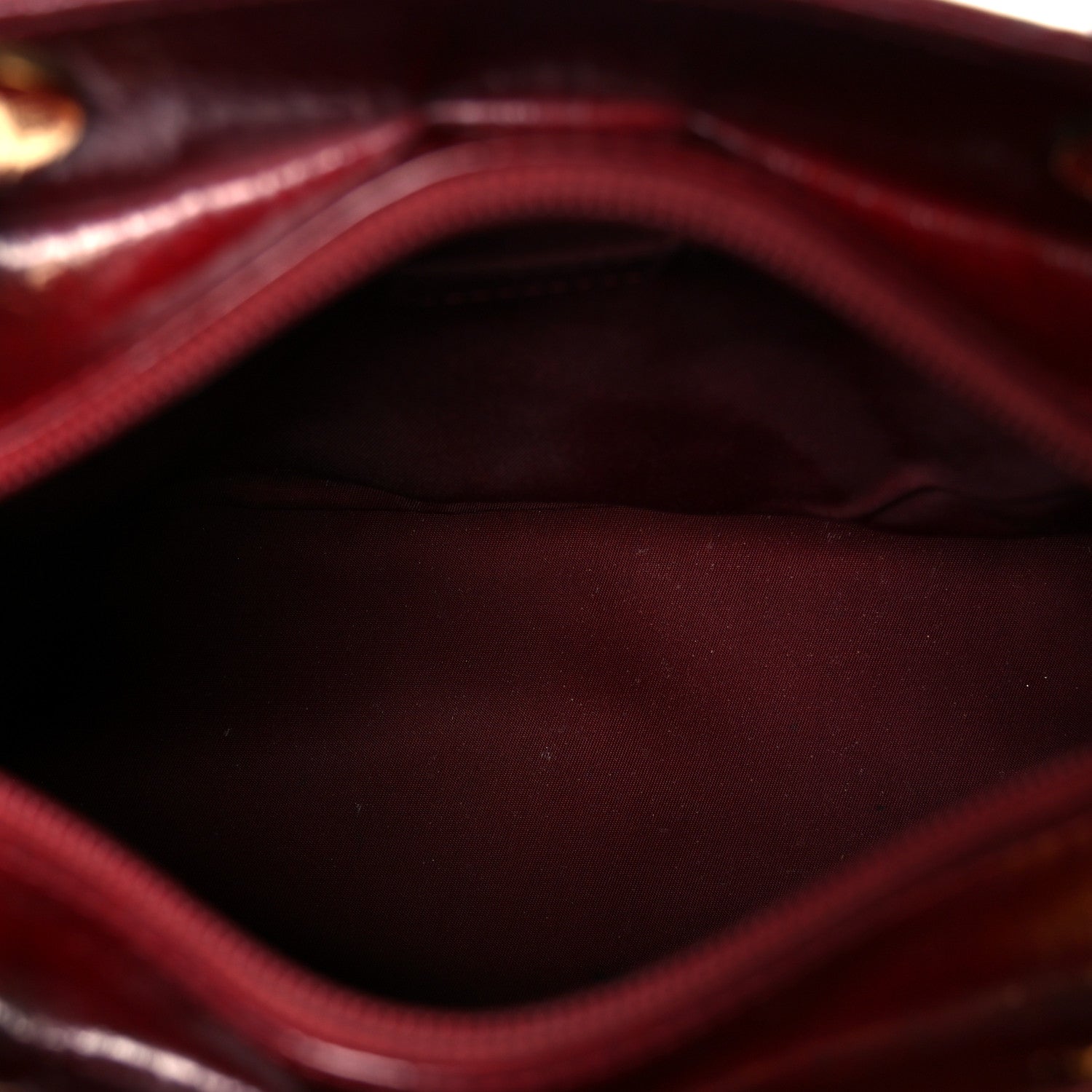 Christian Dior Patent Diorissimo Medium Lady Dior Burgundy Red 5 of 11