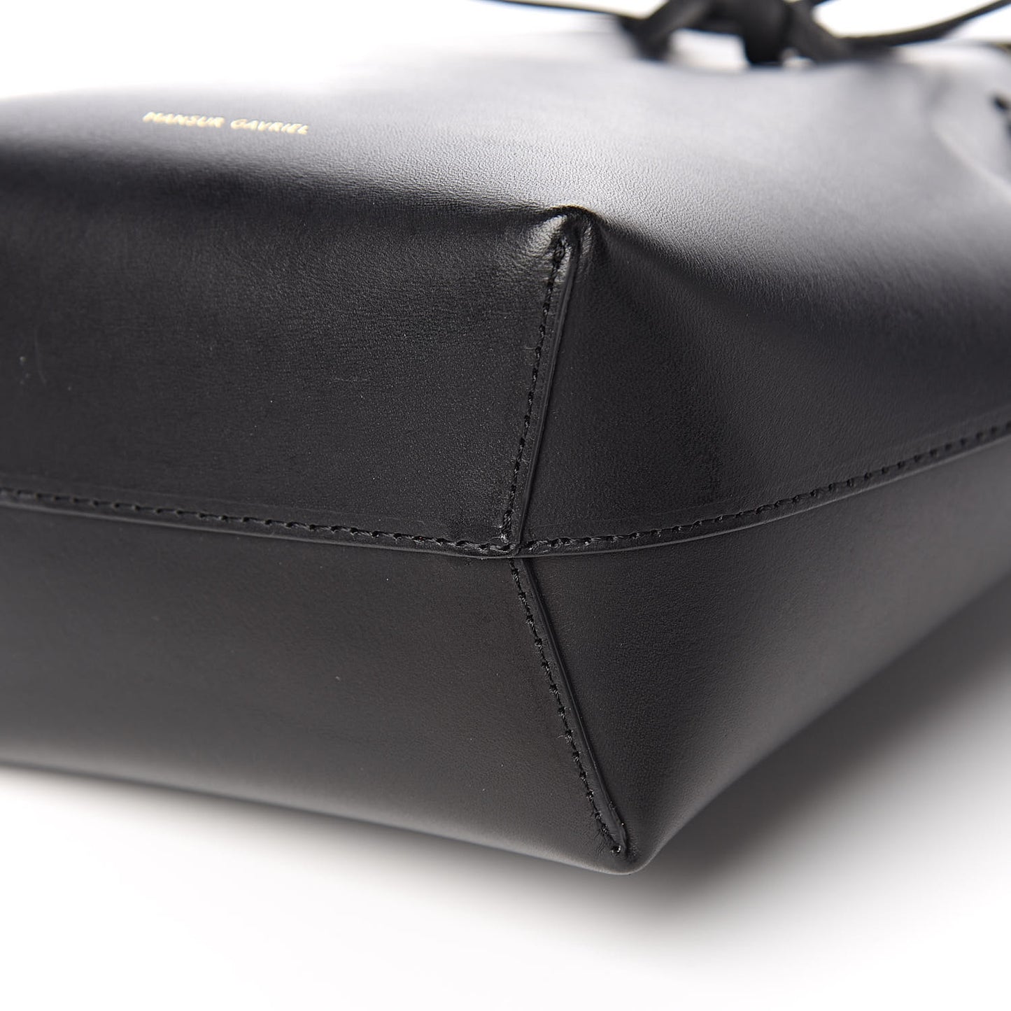 Calfskin Mini Mini Bucket Bag Black Flamma
