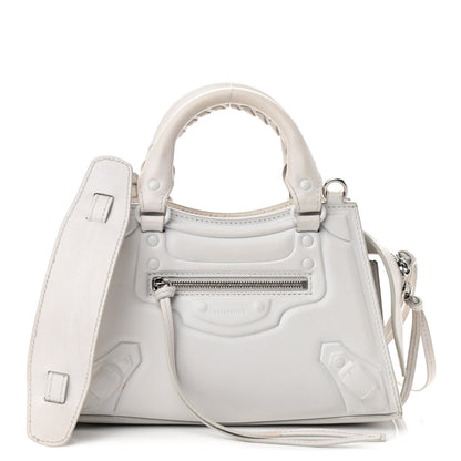 Balenciaga Cake Calfskin Tonal Hardware Mini Neo Classic City White 1 of 16