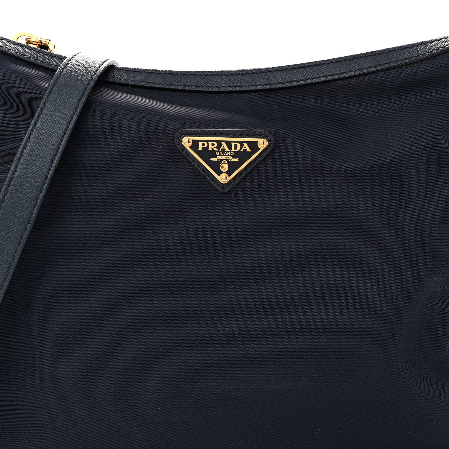 Prada Vela Nylon Saffiano Crossbody Navy 7 of 9