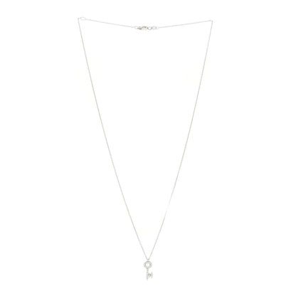 Roberto Coin 18K White Gold Diamond Tiny Treasures Baby Key Pendant Necklace 3 of 6