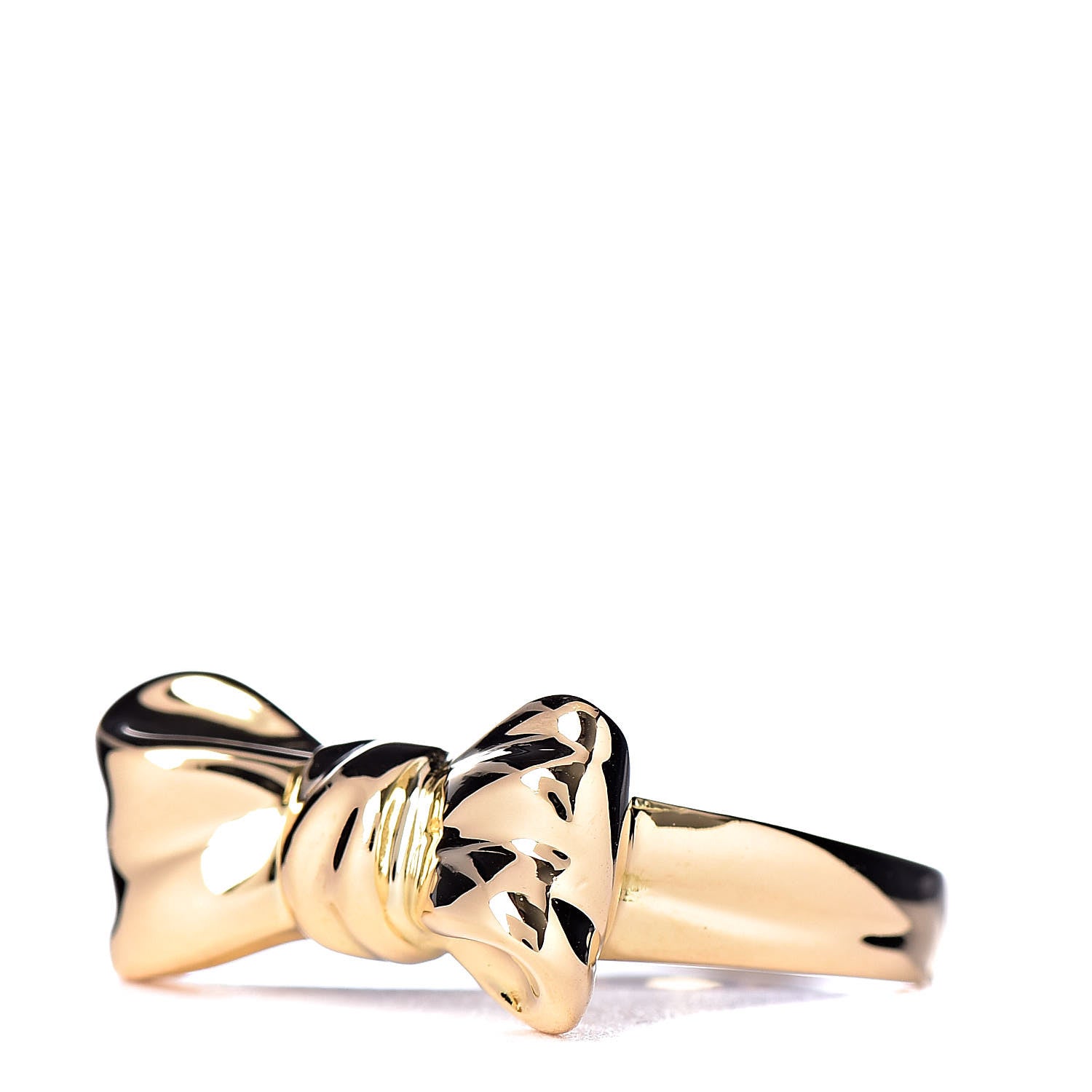Tiffany 18K Yellow Gold Bow Ring 50 5.5 3 of 6