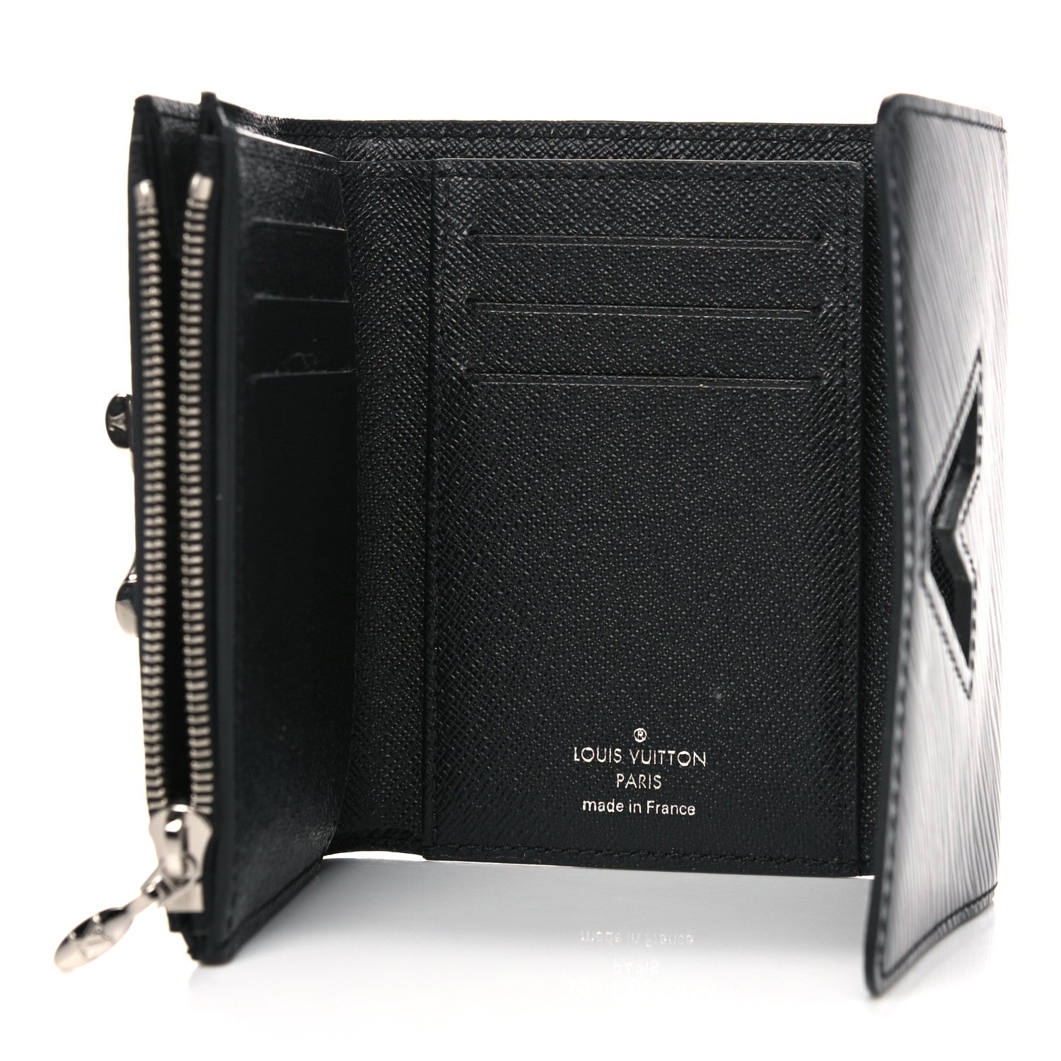 Louis Vuitton Epi Twist Compact Wallet Black 5 of 9