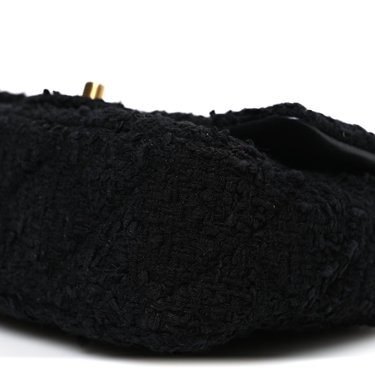 Chanel Tweed Quilted Mini Square Flap Black 10 of 10