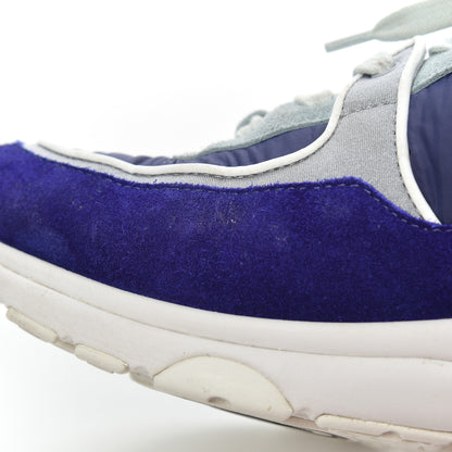Chanel Nylon Lambskin Suede Calfskin Womens Logo Sneakers 39 Blue Coral 9 of 21