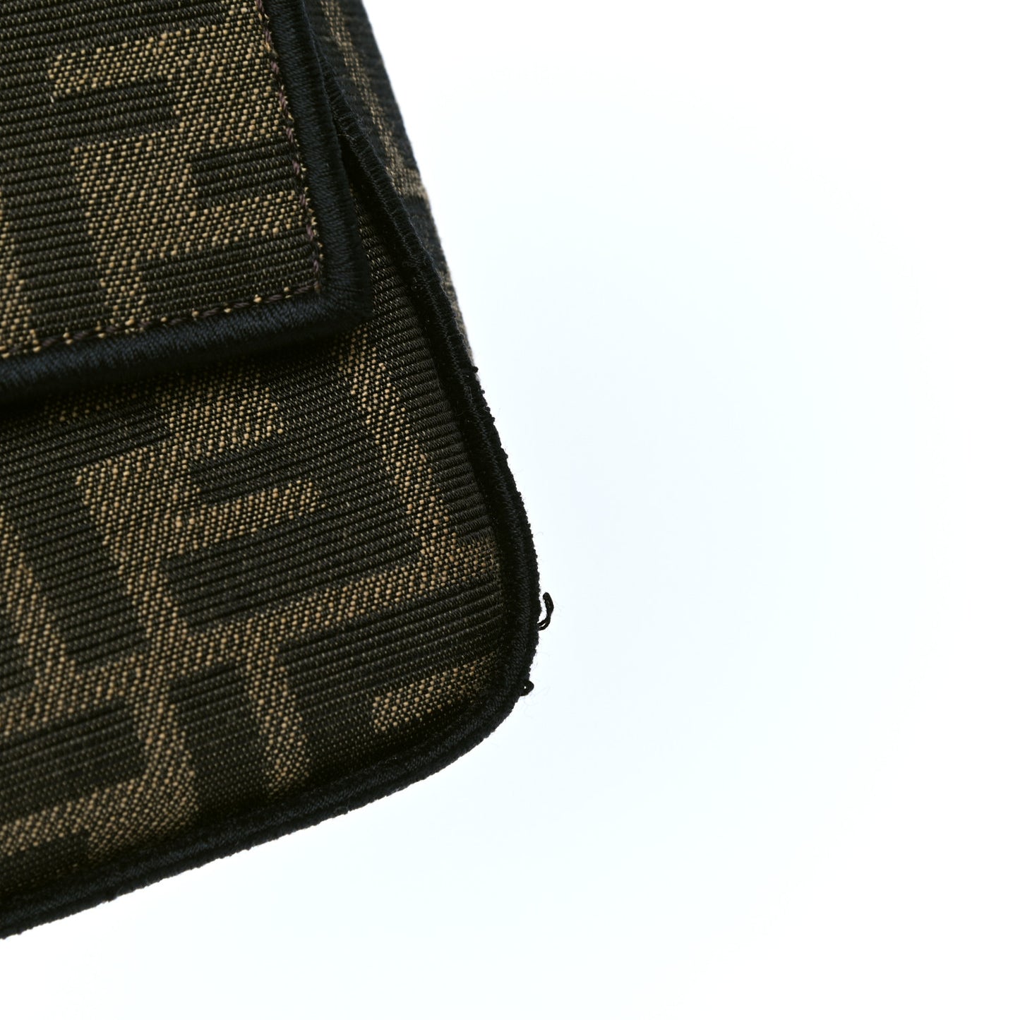 Fabric Jacquard FF 1974 Medium Baguette Tobacco Moro Black