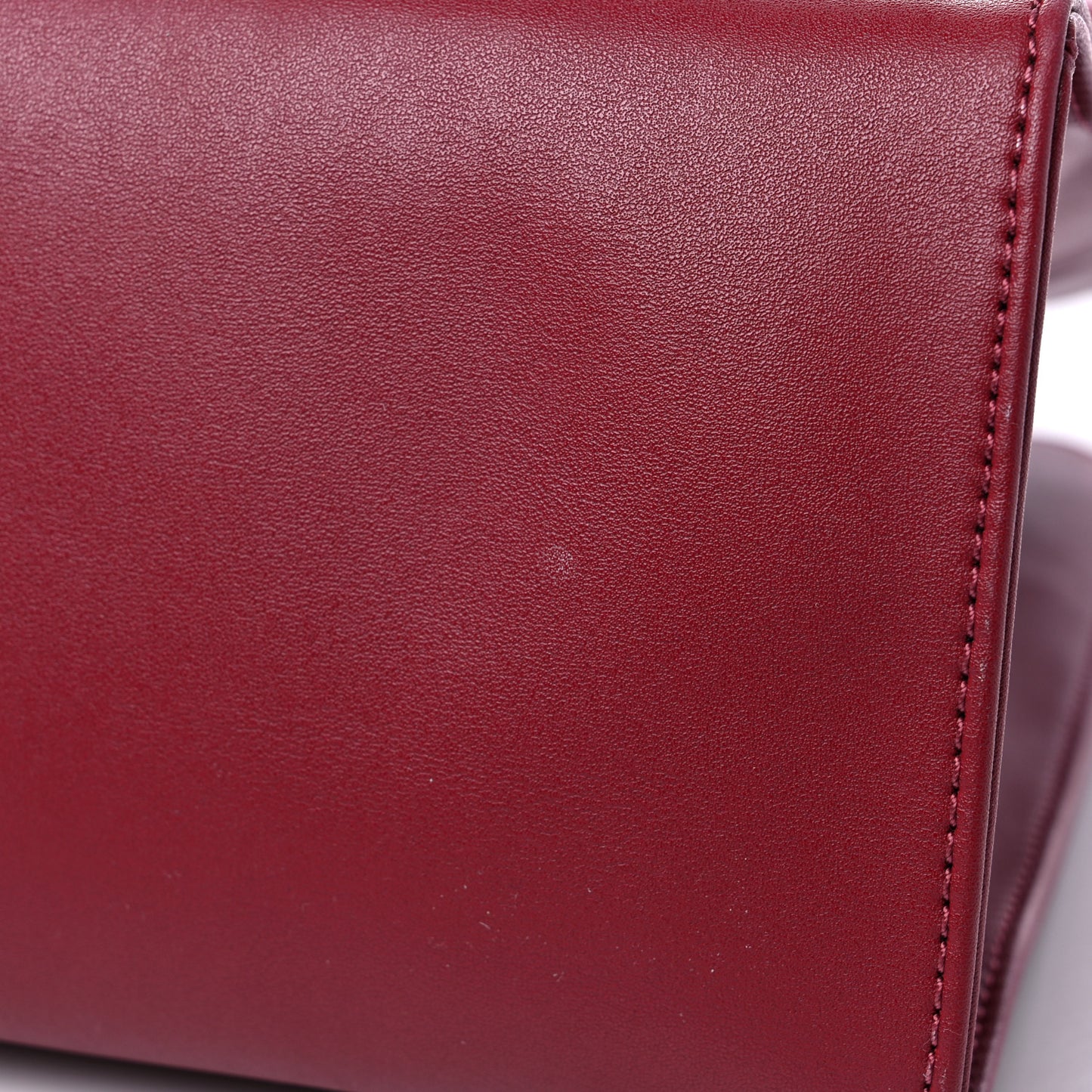Vegan Leather Medium Shopping Bag Oxblood