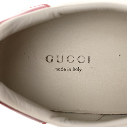 Gucci Calfskin Web GG Apple Embroidered Womens Ace Sneakers 39.5 White 7 of 8