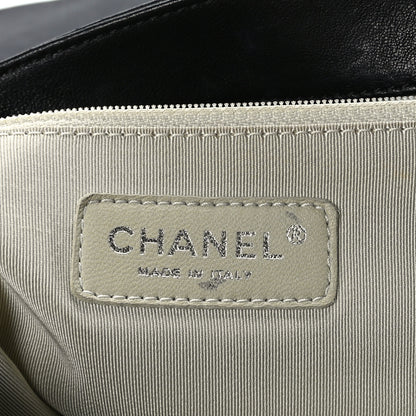 Chanel Washed Lambskin Quilted Maxi Chain Around Flap Black 6 of 9