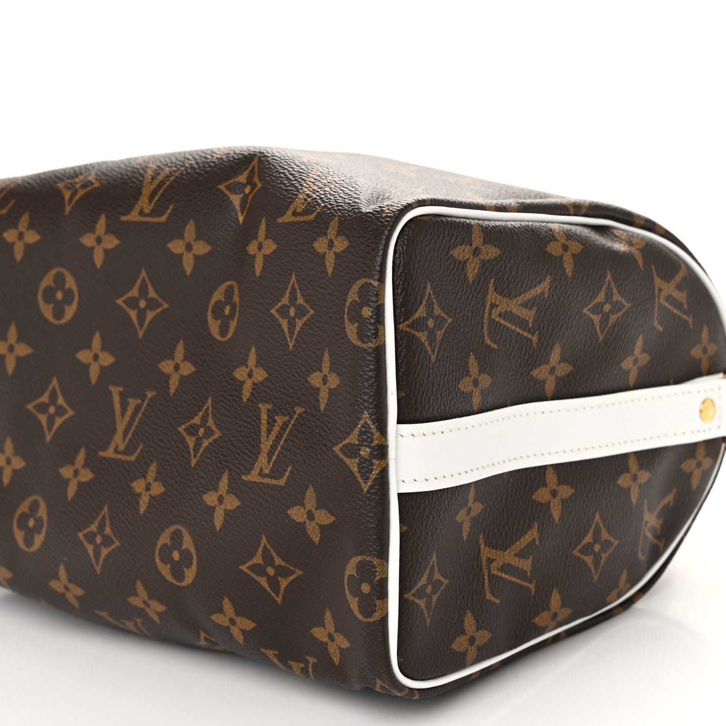Monogram LV Match Speedy Bandouliere 25 White