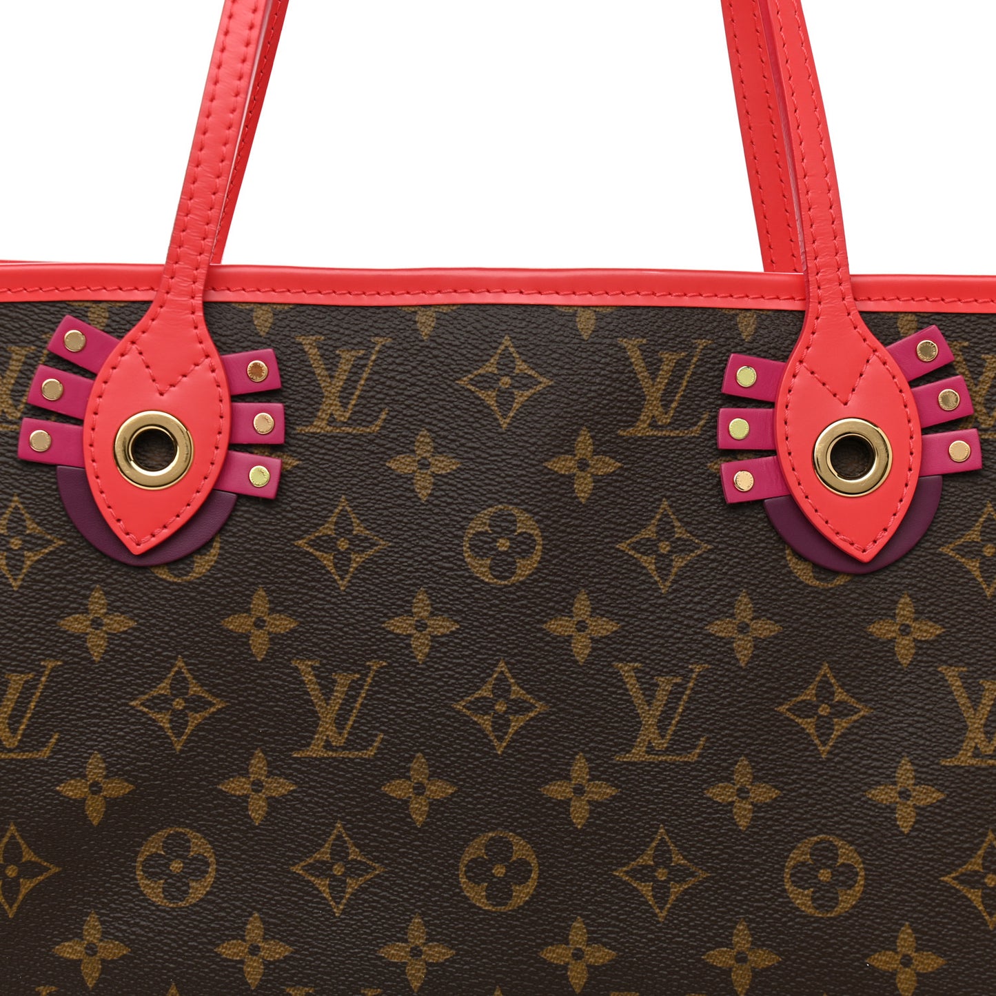 Monogram Totem Neo Neverfull MM Flamingo