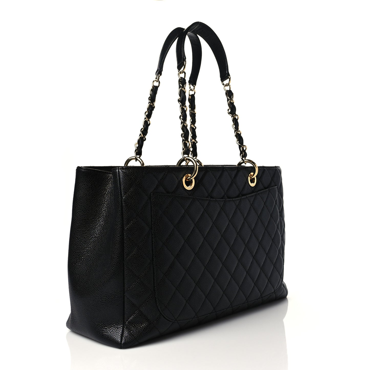 Caviar Quilted XL Grand Shopping Tote GST Black
