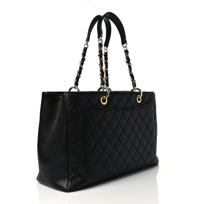 Chanel Caviar Quilted XL Grand Shopping Tote GST Black 3 of 11