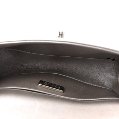 Chanel Galuchat Stingray Small Boy Flap Silver 5 of 10