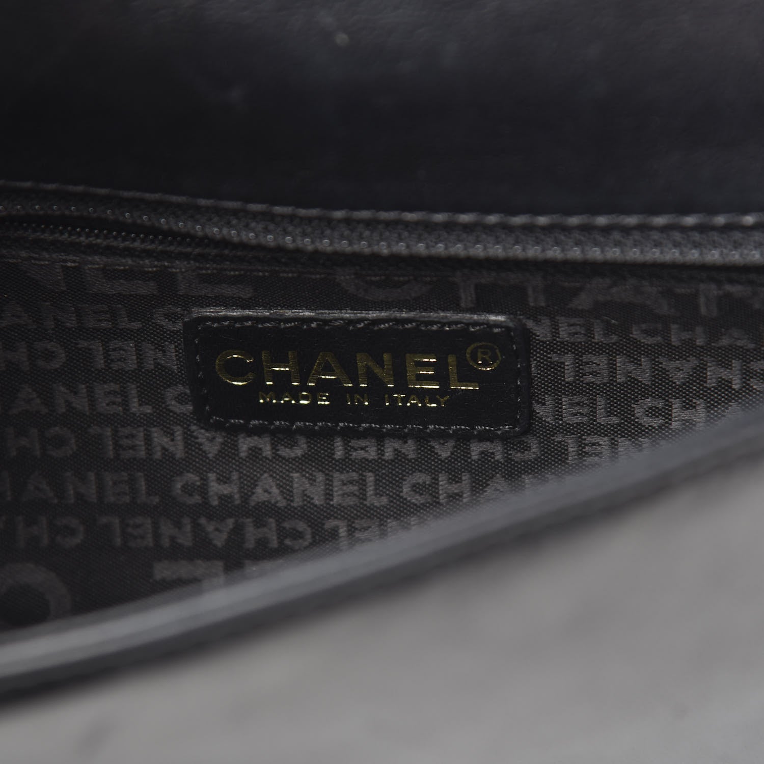 Chanel Lambskin Quilted CC Chocolate Bar Flap Black 5 of 9