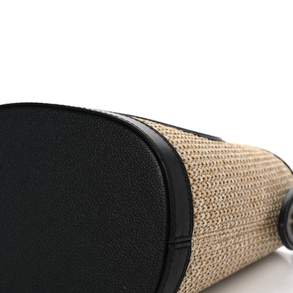 Louis Vuitton Raffia Petit Bucket Black 10 of 13